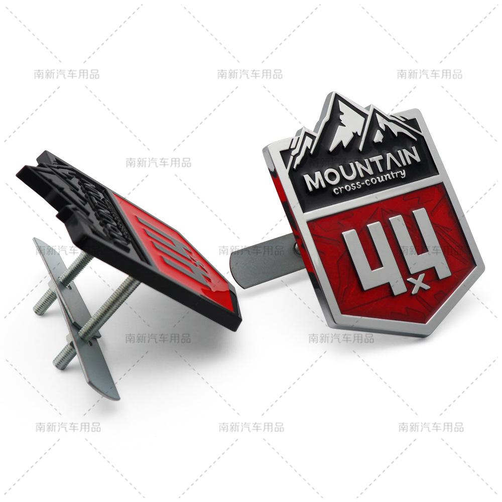 Металлический значок 4X4 Mountain Cross Country Эмблема Наклейка на решетку радиатора Автомобильные наклейки для Compass Grand Cherokee Wrangler Автостайлинг