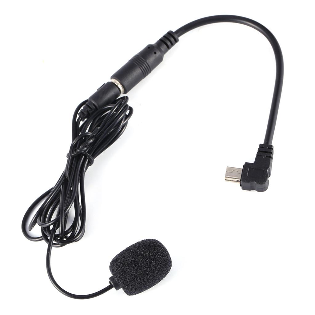 Black 3.5mm External Microphone Clip On Mic + Adapter Cable for GoPro Hero4 3 3+