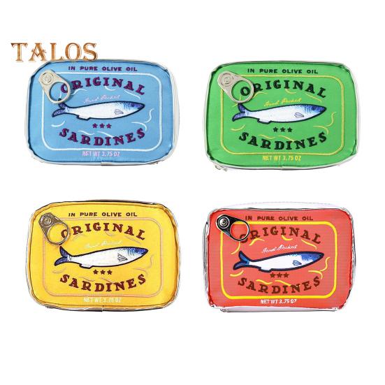 Консервированные сардины, косметичка, косметичка на молнии, косметичка для женщин, косметичка для ежедневных путешествий и деловых поездок