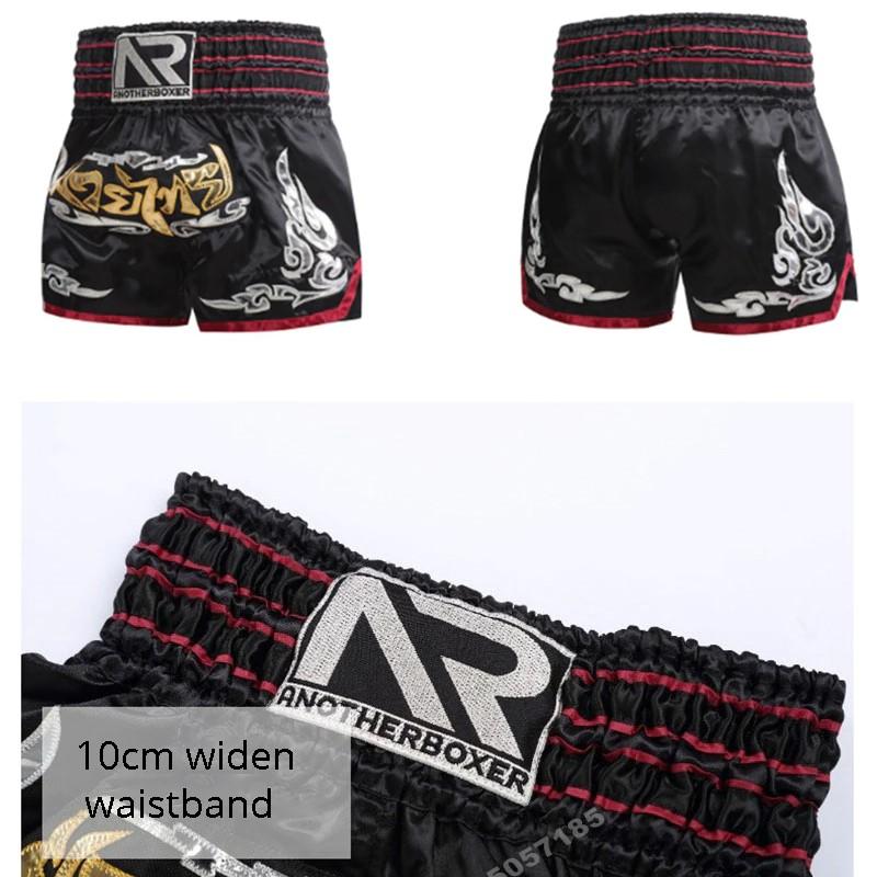 Шорты для тайского бокса, штаны высшего качества для борьбы, кикбоксинга, ММА, для мужчин и женщин, детские с вышивкой, оборудование для тренировок по боксу, боевым искусствам