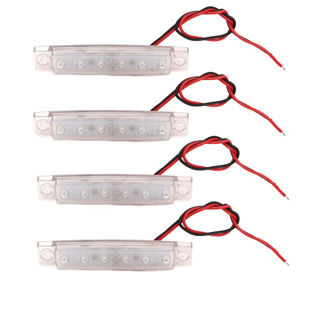 4PCS Side Marker Light PC LED Bright Light Waterproof Rust Proof Side Lights for Ships Yachts