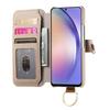 For Samsung Galaxy A36 5G Case RFID Blocking Zipper Wallet PU Leather Mobile Cover