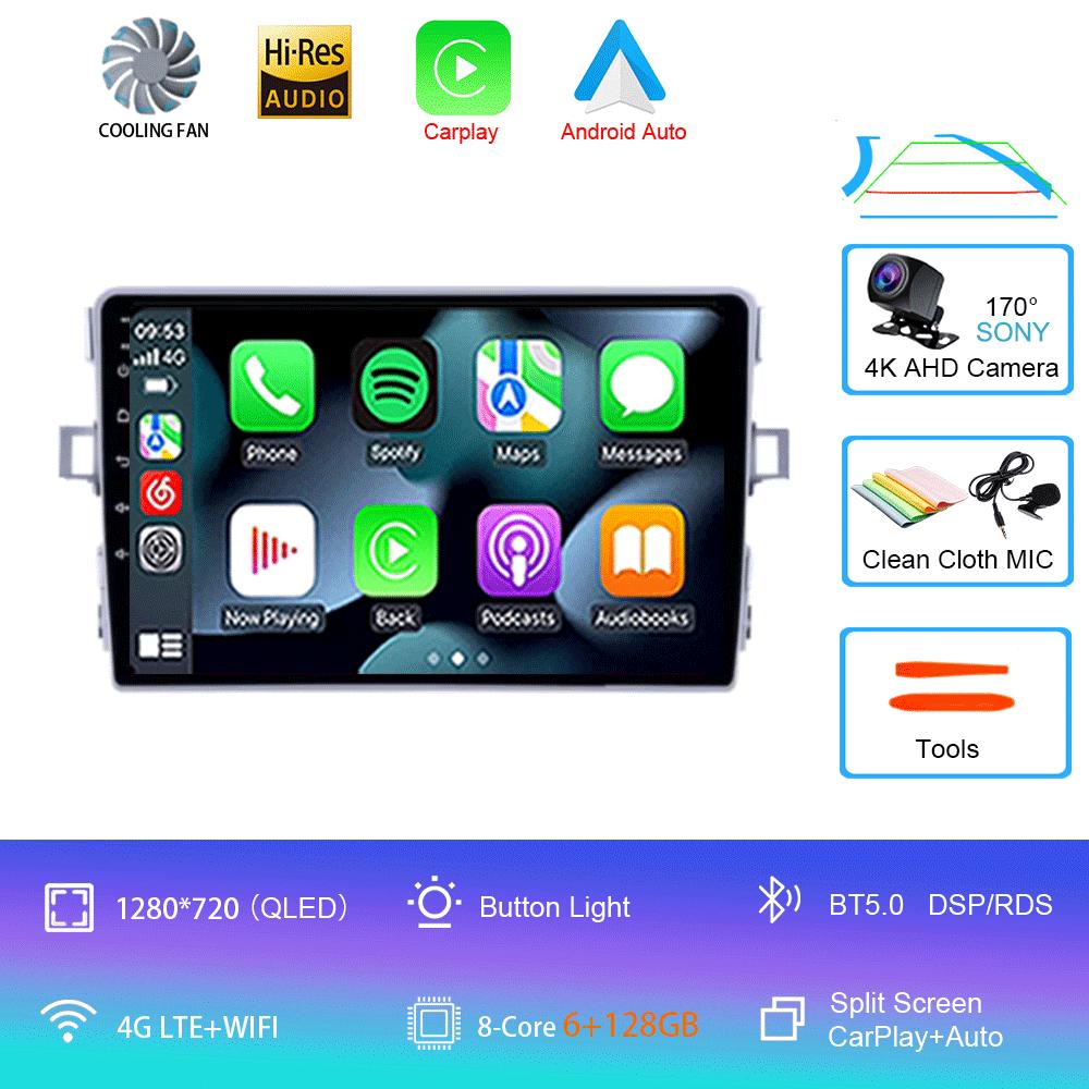 Автомагнитола Android 14 Carplay Auto Для Toyota Verso R20 2009 2010 - 2018 GPS Навигация DSP Головное устройство BT Видеоплеер 2Din Стерео