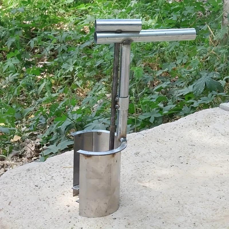 1 шт. Оцинкованный металлический ручной инструмент для посадки, Садовый пересадчик для эффективной пересадки рассады овощей, Идеально для перца, яиц