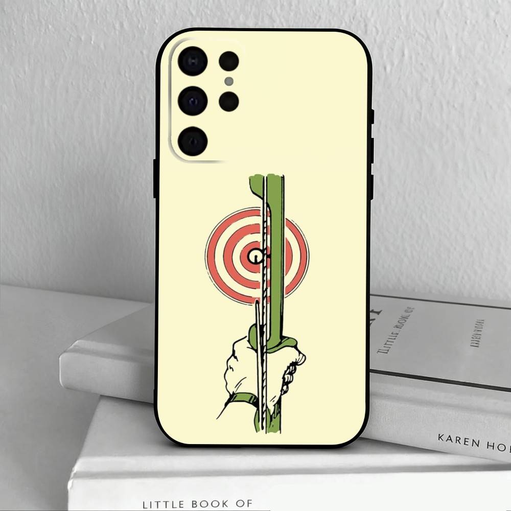 A-Лучный спорт S-Спорт Чехол для телефона для Samsung S25,24,23,22,30,21,10,9,Ultra,Plus,Lite,FE,4,5 G Мягкий черный чехол