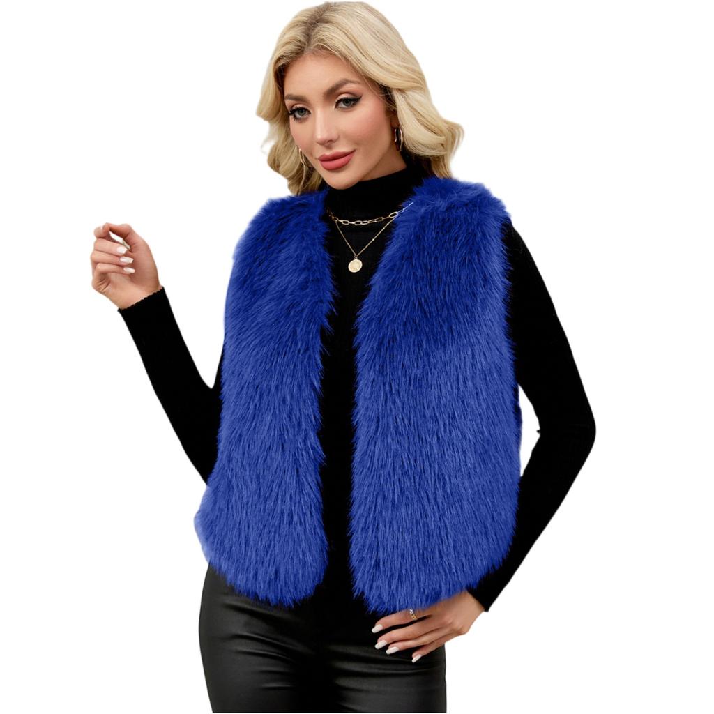 Модный женский жилет с V-образным вырезом, куртка без рукавов