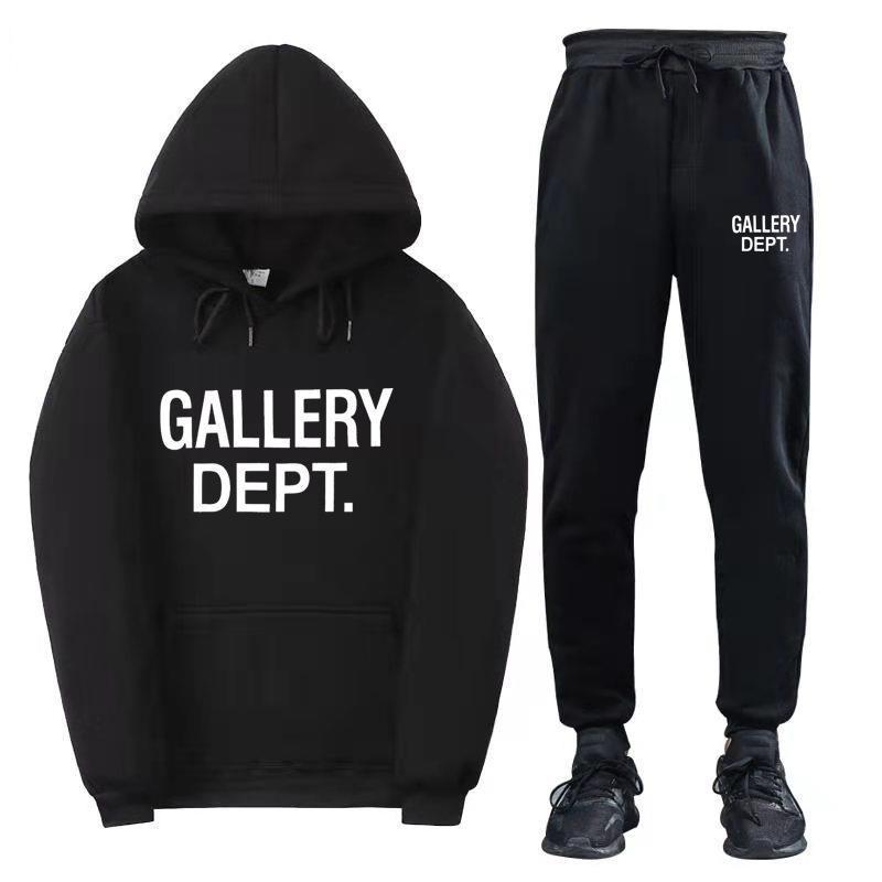 Womens Casual Hooded Sweatshirt Tracksuit Set Winter Fashion Letter Print Outfit