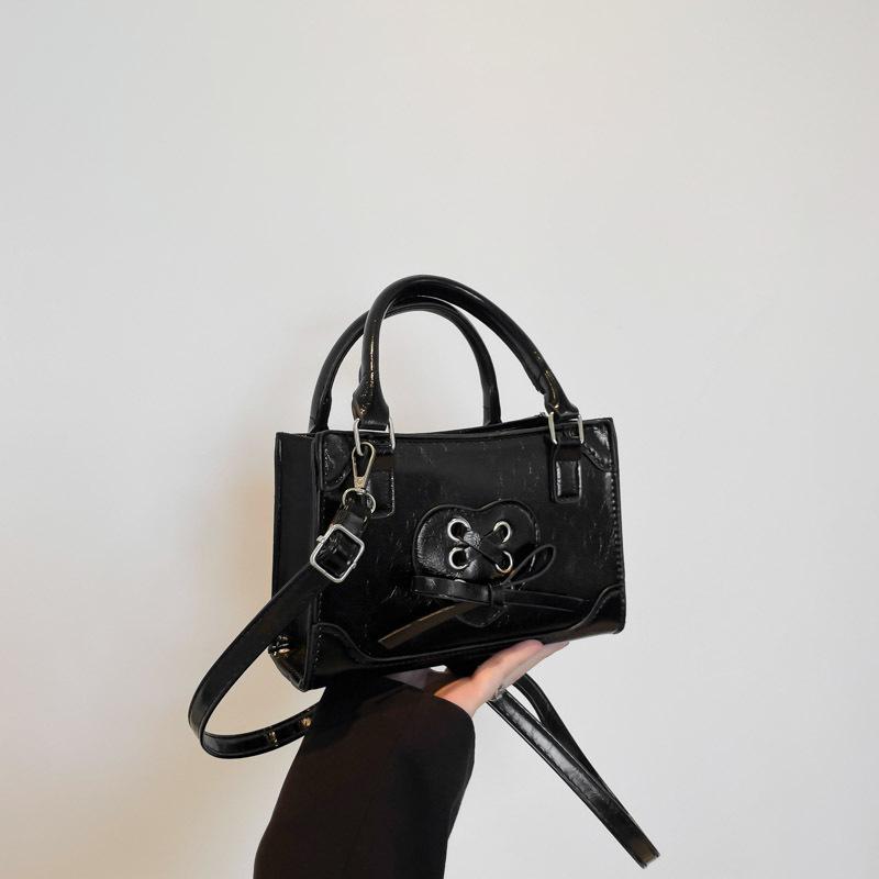 Легкая Роскошь Высокая Ценность Плечевая Маленькая Квадратная Сумка Осенняя Мода Бант Простая Повседневная Сумка Мессенджер