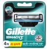 Gillette Mach3 Original Razor Blades, 8 Packs, 4 Pieces ,Korean Razor Blade