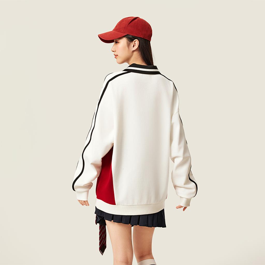 Li Ning Sports Lifestyle Series Loose Fit Couple Sweatshirt Unisex Sweatshirt AWDVC89-1