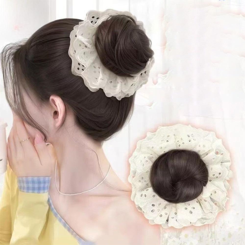 Кружевная резинка для волос парик синтетический парик повязка на голову новая веревка для волос накладка для волос женщины