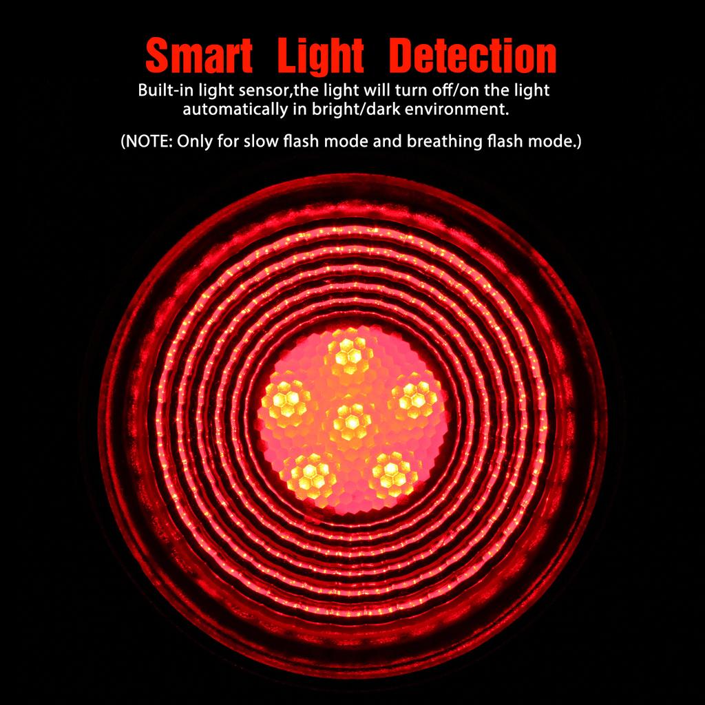 Anti-theft Bike Alarm Rear Light Wireless Remote Control Bicycle Taillight Waterproof Smart Cycling