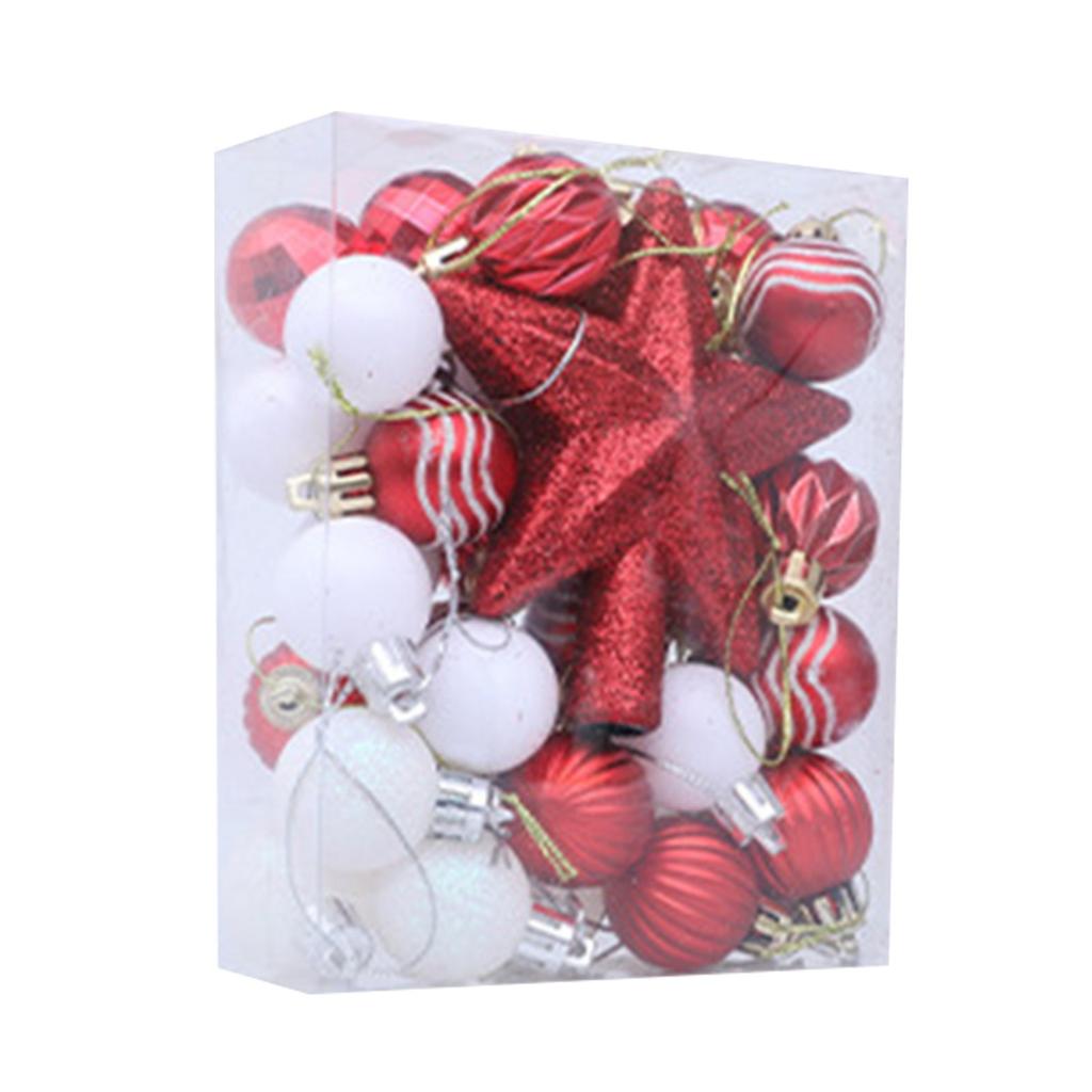 Набор елочных шаров, разноцветные, с блестками, дизайн звезды, праздничный, новогодний, аксессуар для украшения рождественской елки, ассорти
