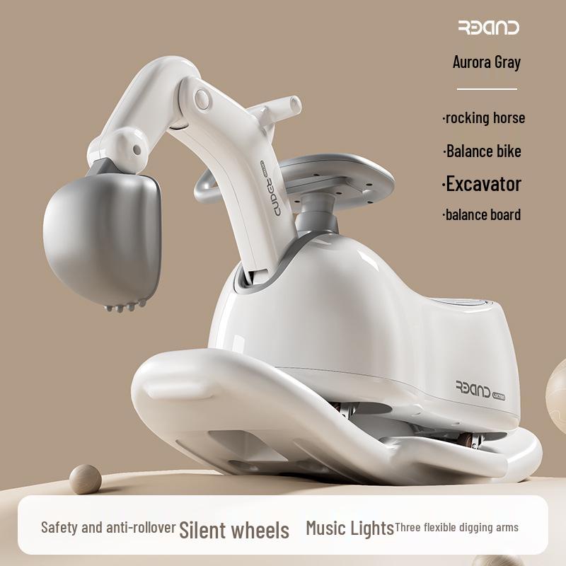 Многофункциональная детская качалка-лошадка и машинка-арахис с бесшумными колесами и защитой от опрокидывания