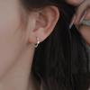 Серьги-гвоздики из серебра 925 пробы с цирконами Элегантные Роскошные Свадебные Украшения Для Женщин Гипоаллергенное Дизайнерское Кольцо