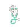 European and American Doctor Who Colorful Cartoon Stethoscope Brooch - Fun Matching Collar Pin Accessory