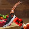 Sharp Chef Meat Cleaver Buther Boning Knife Stainless Steel Beef Knife Fish Fruit Wooden Handle Utility Knife Kitchen Knives