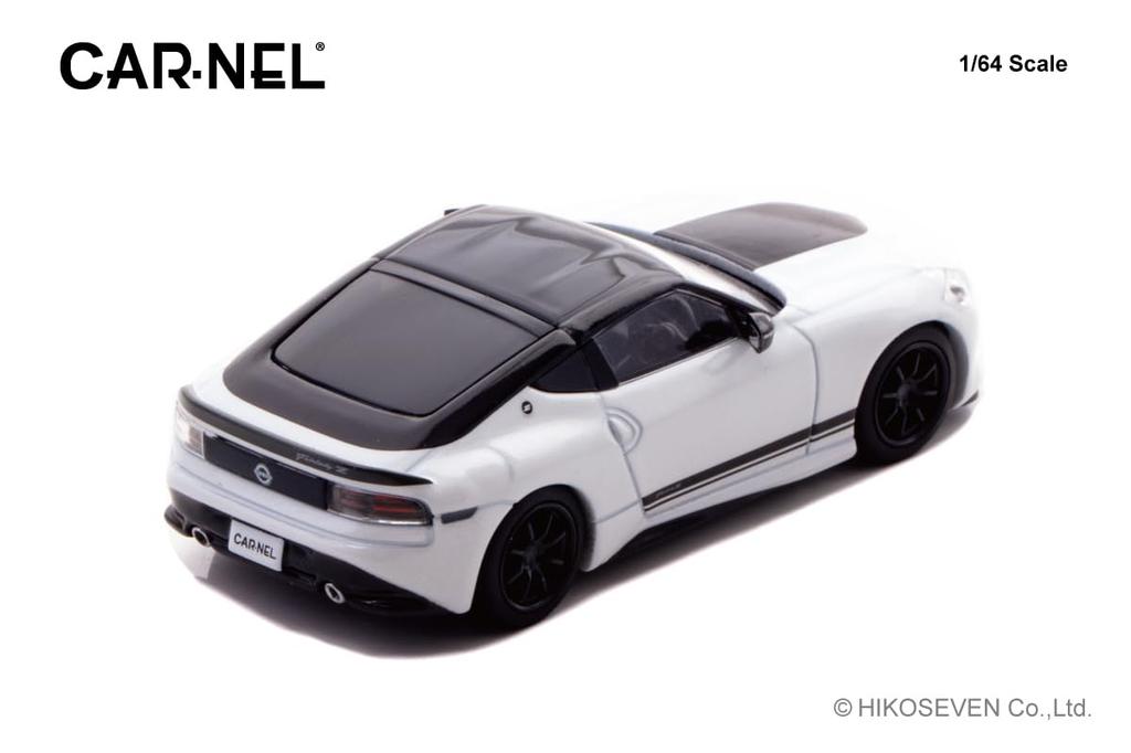 CARNEL 1/64 Scale Nissan Fairlady Z Version ST Customized Edition 2023 Prism White/Super Black Finished Product