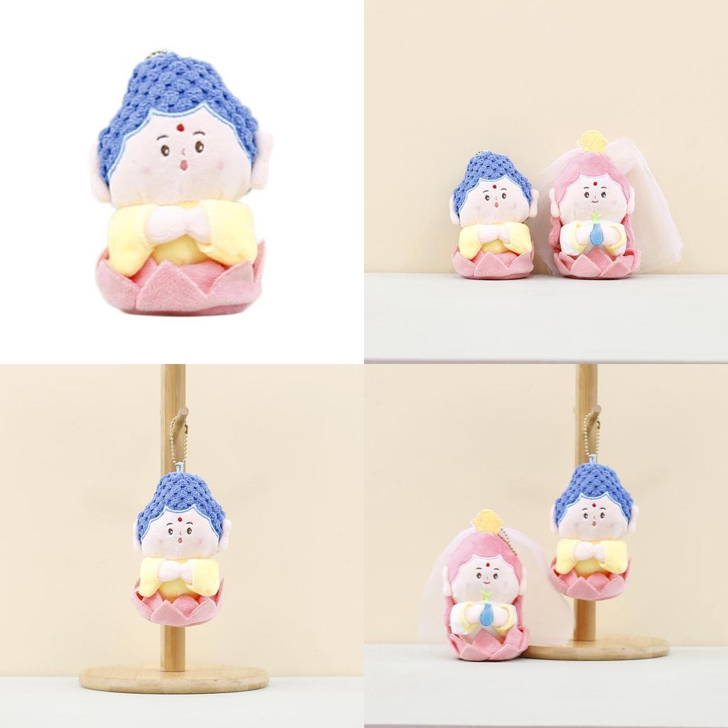 Очаровательная плюшевая кукла Гуаньинь Бодхисаттвы, мягкая фигурка из полипропиленового хлопка, брелок для сумок