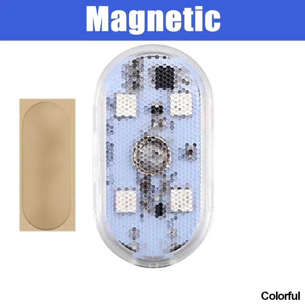 Беспроводные автомобильные светодиодные сенсорные светильники Магнитный внутренний свет Автоматический свет двери Потолочная лампа для крыши Лампа для чтения USB Перезаряжаемый 5 В