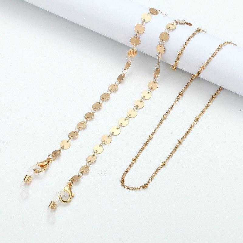 Fashion Pearl Mask Chains Eyeglasses Chain for Women Metal Sunglasses Lanyards Eyewear Chain Holder Neck Strap