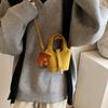 Fashionable Brown Pu Tote Bag For Girls With Stylish Basket Design And Durable Material