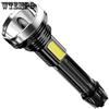 ABS Torch Outdoor Home Portable Searchlight Usb Rechargeable Cob Side Light High Power Strong Light Torch