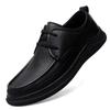 Genuine Leather Shoes Men Cow Leather Mens Casual Shoes Black Brown Plus Size Wedding Party Dress Shoes