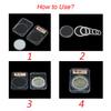 10Pcs Universal Coin Capsule Holder Storage Box Display Slab Case for 16mm 20mm 25mm 27mm 30mm 38mm 46mm Medal Coin Collection