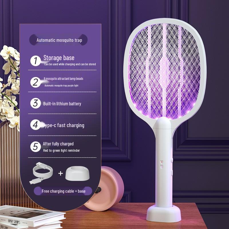 Electric Mosquito Killer: 2-in-1 Swatter & Attractor, Convenient & In Stock