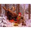 Полный 5D Diy Алмазная картина Санта и Олень Вышивка Крестом Домашний Декор Ручной Подарок