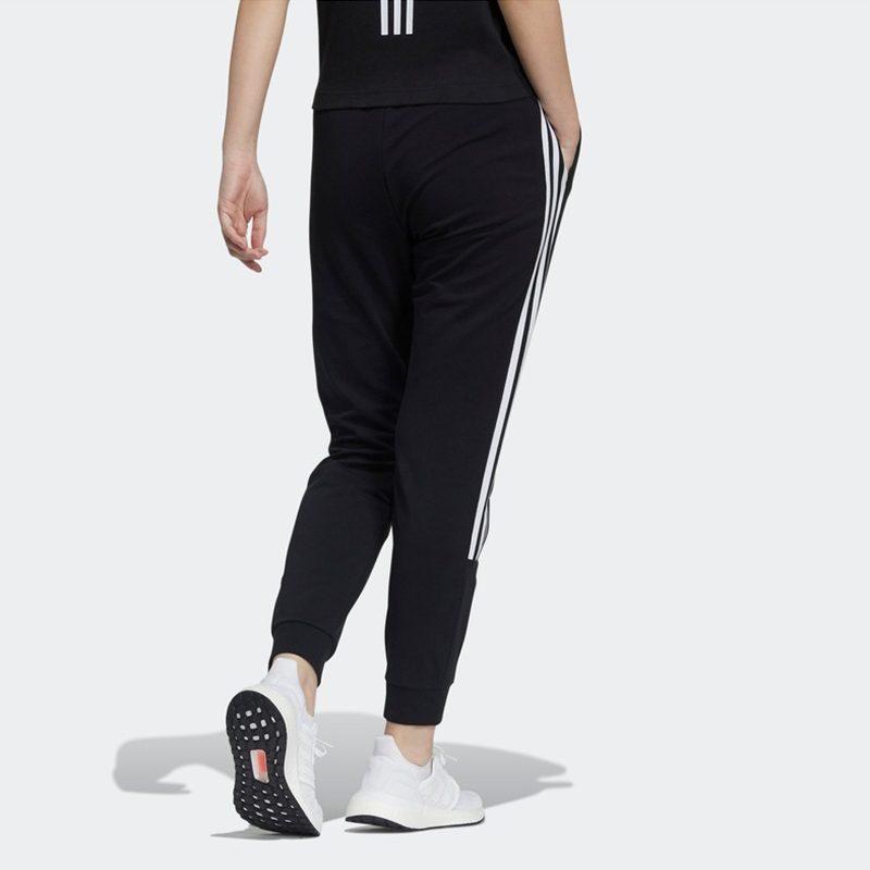 adidas Женские черные вязаные брюки прямого кроя GP0724