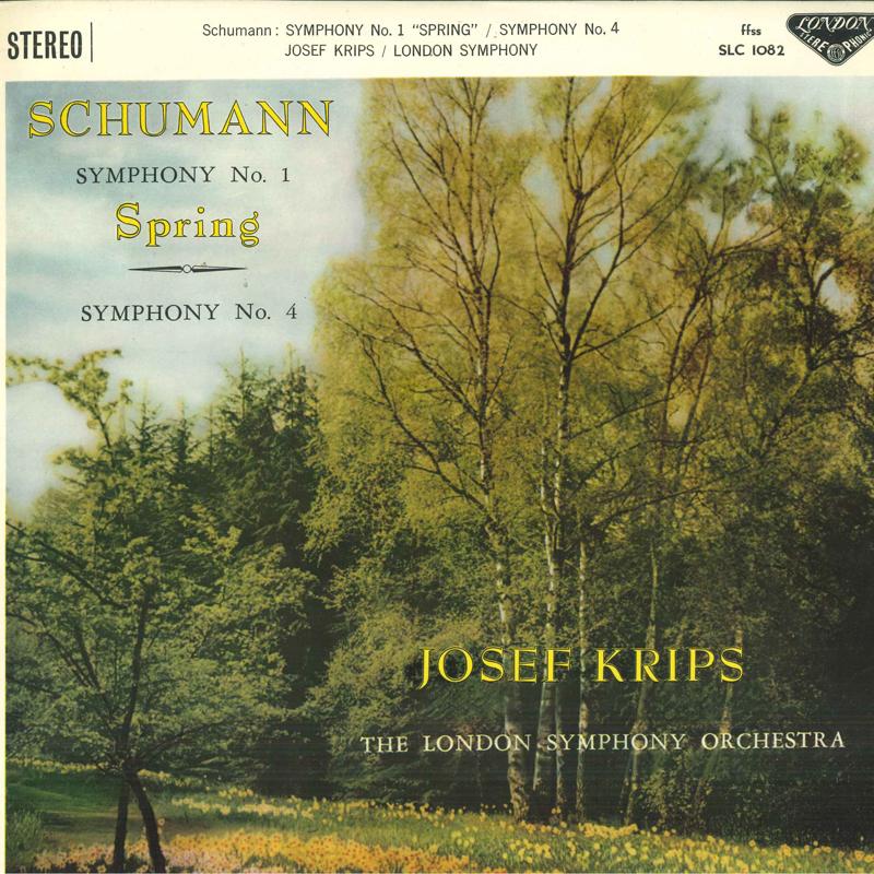 LP Record JOSEF KRIPS, LONDON SYMPHONY ORCHES - Schumann Symphony No.1 Spring, Symp SLC1082 LONDON 1962 Japan Classical Used
