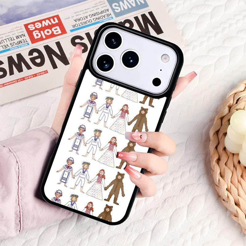Чехол для телефона с постером Мидсоммар для iPhone 17 16e 15 14 13 12 11 Pro Max Air Mini Мягкий защитный чехол