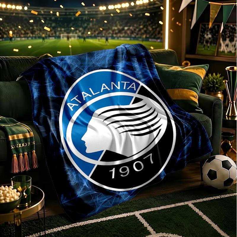 Football Atalanta Blanket Lightweight Ideal Bedding Blanket Perfect for Travel, Camping, Living Rooms, Offices, Sofas, Fan Christmas gift