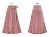 High-Waist Irregular Slit Skirts for Women - Autumn Collection, European & American Style, Plus Size, Medium To Long Length with Strappy Design