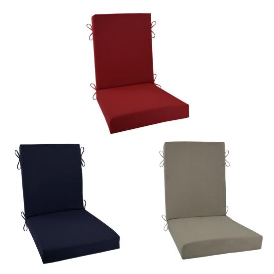 Подушка для кресла-качалки 19"x18" Подушка для сиденья с завязками Солнцезащитная Устойчивая к выцветанию Подушка для спинки и сиденья для уличного обеденного стула Патио-стула