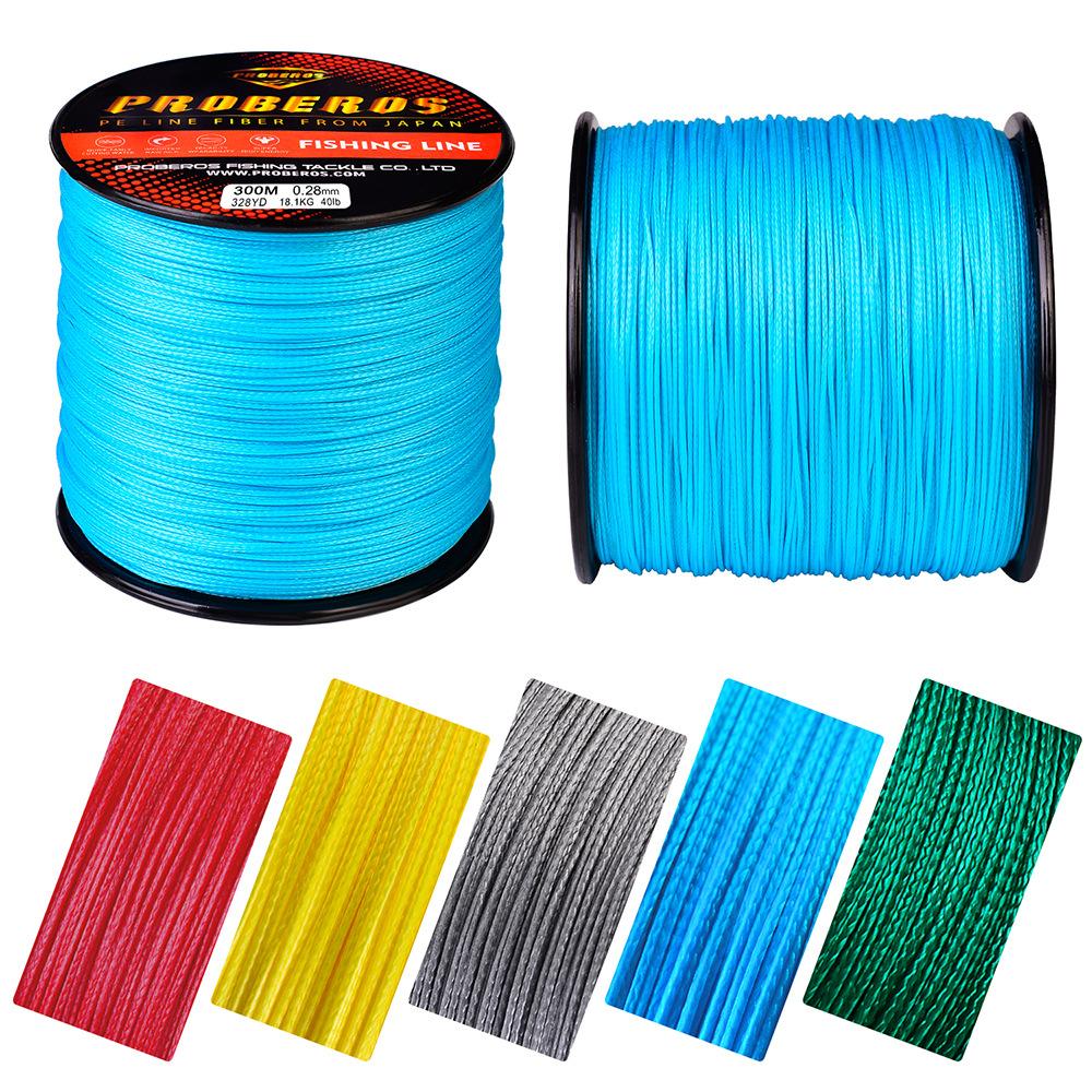 16 серия, 300-метровая леска, полиэтиленовая тканая прочная леска для лошади, основная леска для каменной и морской рыбалки