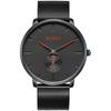 Men's Black Simple Stylish Popular Watch Men's Black Stylish Brand Waterproof Men's Watch Watch H