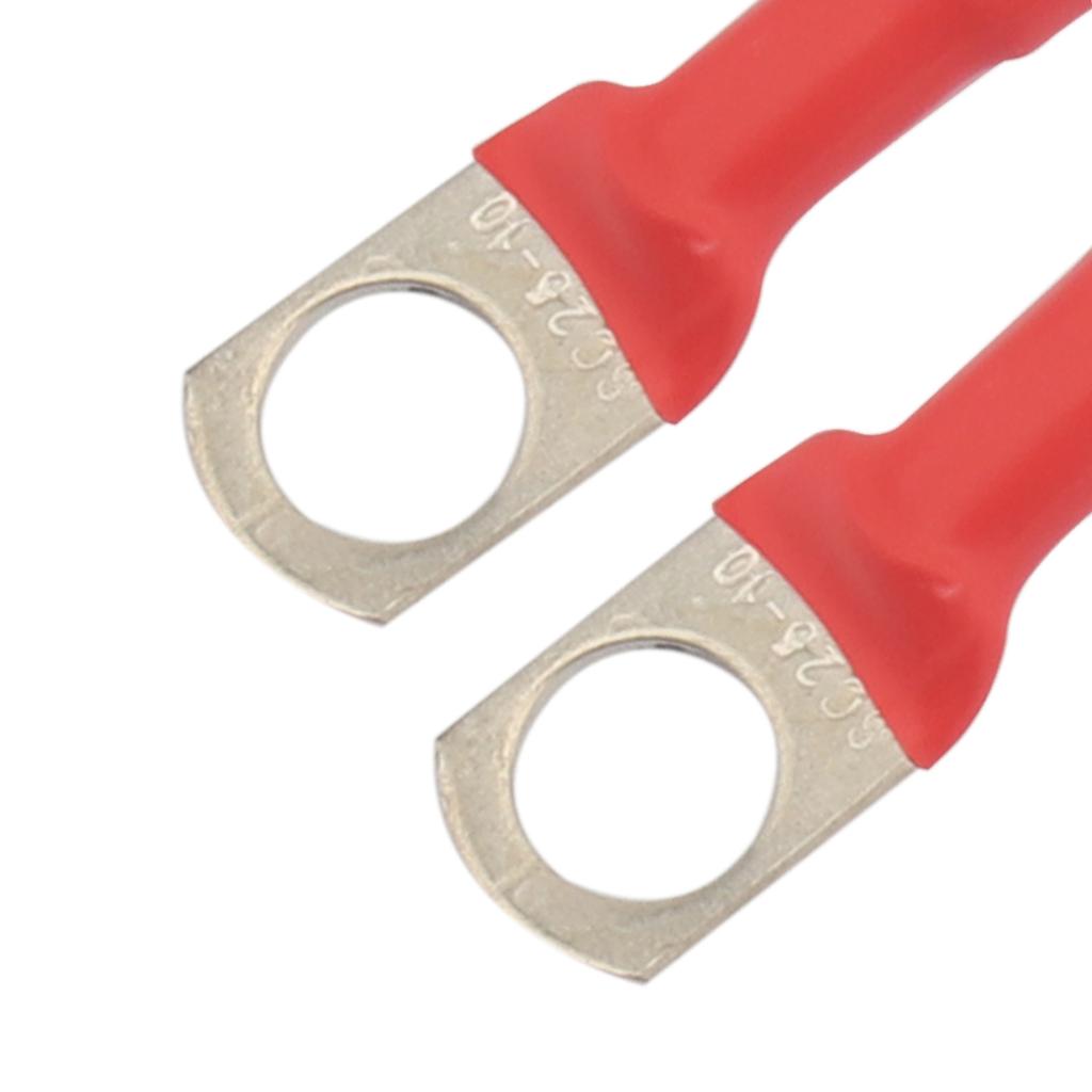 1,64 фута Красные 2 AWG Аккумуляторные кабели Положительные Отрицательные Разъемы для Мотоцикла Автомобиля Лодки с Клеммами Модернизация Жгута Проводки