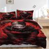 3pcs Harley Quinn Joker Bedding Set, Soft Polyester Duvet Cover and Pillowcases Machine Washable Seasons all suitable & Guest Room Decor231