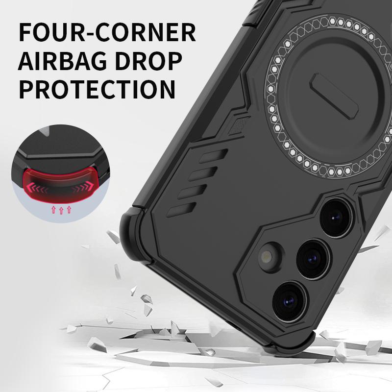 Защитный чехол для телефона с теплоотводом для Samsung S25 Ultra Plus Edge A16 A26 A36 A55 A56 Чехол Магнитный Ударопрочный Чехол