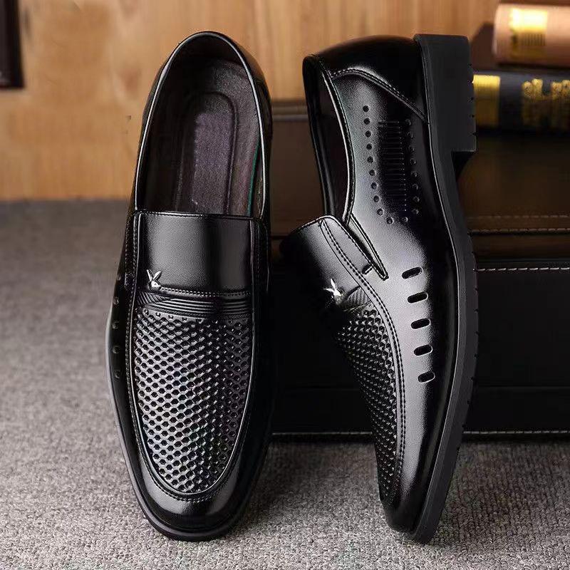 Летние новые туфли Doudou из мягкой кожи, мужские повседневные кожаные туфли для бизнеса, мужские туфли, популярные в Douyin мужские туфли дерби