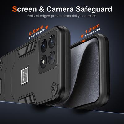 Для Xiaomi Poco X6 Pro 5G/Redmi K70E 5G Чехол ПК+ТПУ Противоударный Защитный Чехол для Телефона