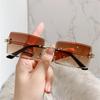 Frame Eyewear Frameless Sunglasses Rectangle Sunglasses Sunglasses for Women Vintage Sunglasses