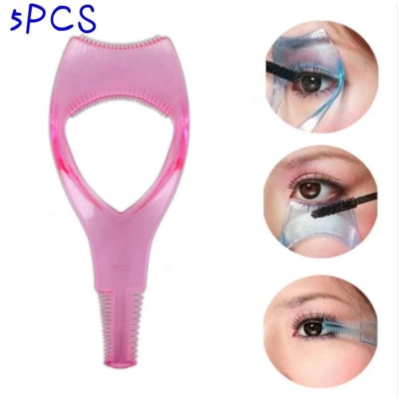 5 шт. Практичный макияж глаз 3 в 1 тушь аппликатор для ресниц направляющая карта расческа
