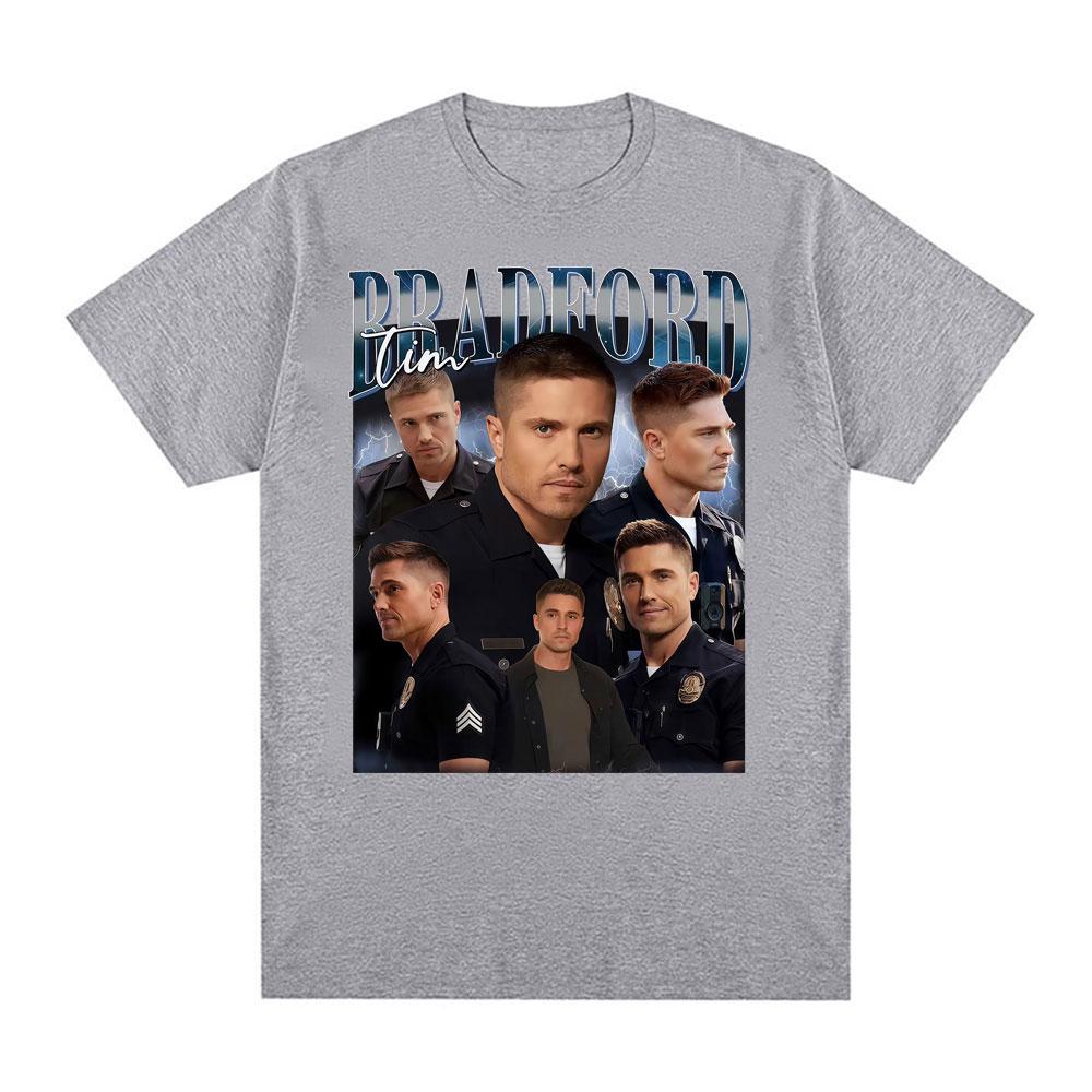 Tim Bradford The Rookie Vintage 90s Movie Pattern Unisexs Tshirt Fashion Hip Hop Oversized Tshirt Comfortable Cotton Tshirt