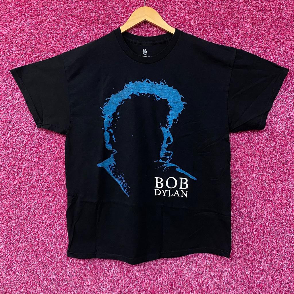 Bob Dylan Silhouette Milton Glaser Art Graphic T-Shirt Large