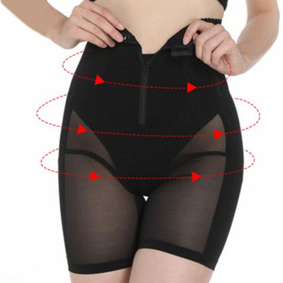 Корректирующее белье с высокой талией, сексуальное прозрачное сетчатое корректирующее белье на молнии, легко носить, корректирующее белье для похудения, бедра, живота