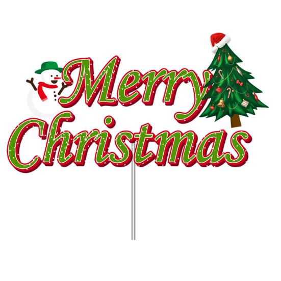 1 Set Cake Topper Exquisite Christmas Hanging Flag Festive Cake Inserts for Holiday Parties Decorations